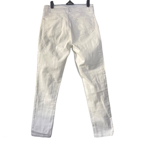 maje Embroidered Flowers White Jeans size 24 XS - Picture 8 of 10